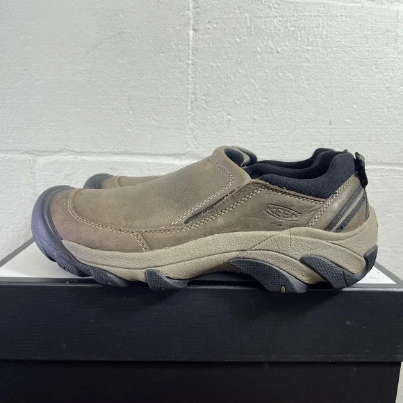 Keen Targhee 2 Soho 1025861 Brown Leather Hiking Shoes Slip On Men's Size 11 US